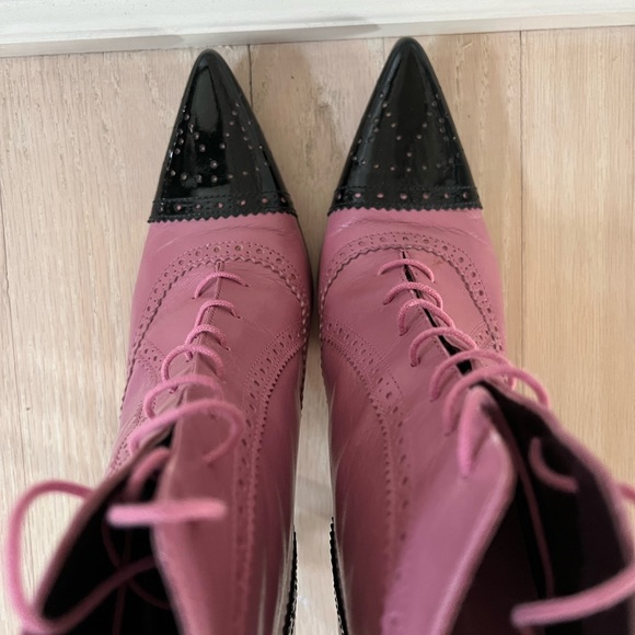 Via Spiga Repeal wingtip lace-up ankle boots size 6 - Picture 3 of 7